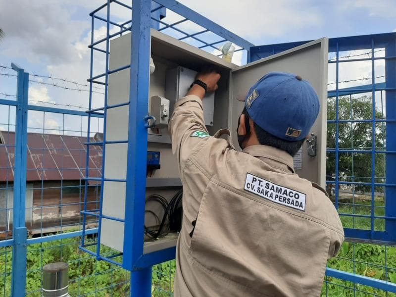 Pemasangan Stasiun Telemetri di 9 Pos Hidrologi Wilayah Sungai Kalimantan Selatan